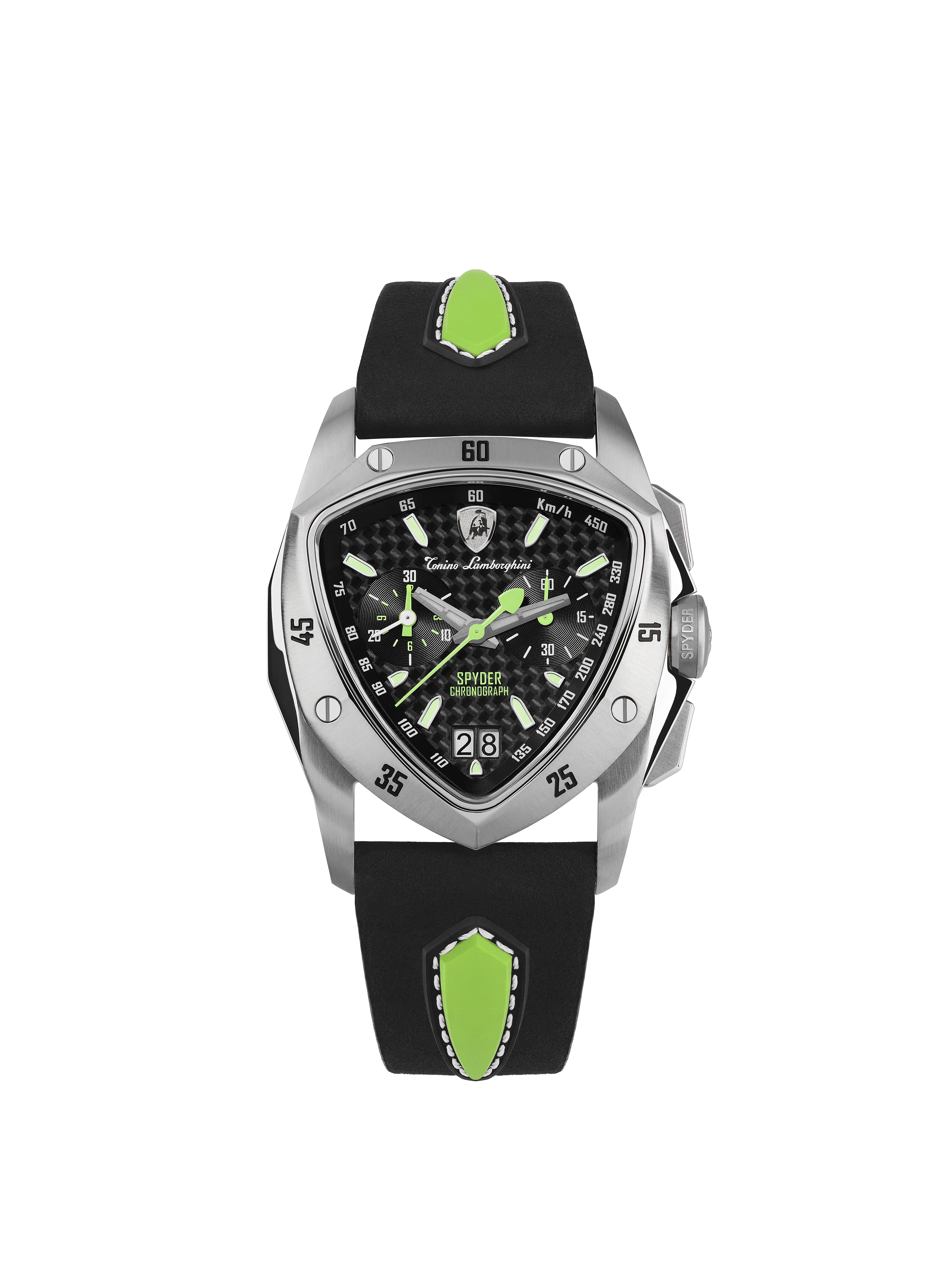 New Spyder Chronograph Silver / Green